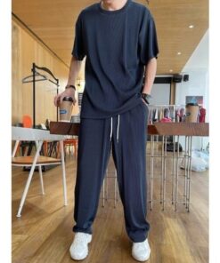 Ice Silk Male Casual Suit