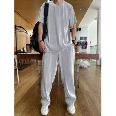 Ice Silk Male Casual Suit
