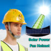 Solar Power Cooling Fan Safety Helmet