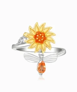 To My Daughter Sunflower Fidget Ring