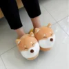 Unisex Plush Corgi Slippers