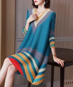 V-neck Noble Elegant Loose Dress