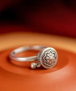 Traditional Lotus Anxiety Relief Ring