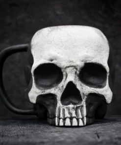 Gothic Realistic Skull Mug