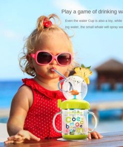 Kids Whale Water Spray Drinking Cup