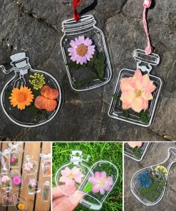 Transparent Dried Flower Bookmarks