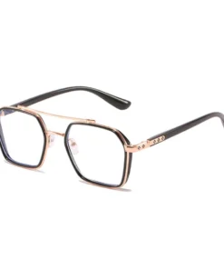 Double Beam Slim Retro PC Frame Optical Glass