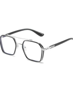 Double Beam Slim Retro PC Frame Optical Glass