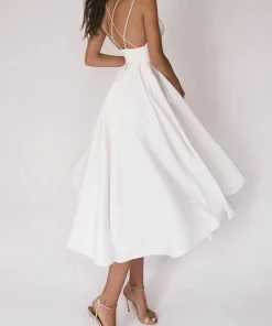 Elegant strappy V-neck Dress