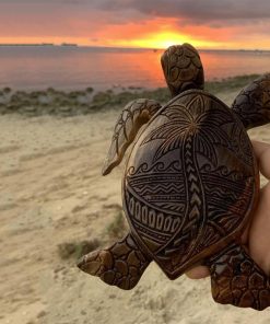 Hawaiian Turtle Wood Carving