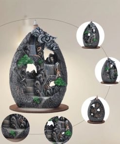 Waterfall Incense Burner with Mountain River