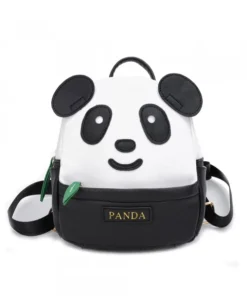 Polyester Cute Panda Backpack For School & Trips