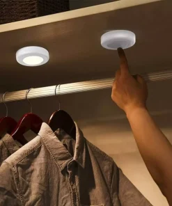 13 Color Self-Adhesive LED Push Lights With Remote