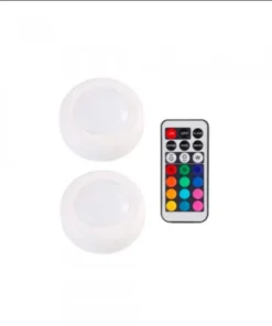 13 Color Self-Adhesive LED Push Lights With Remote