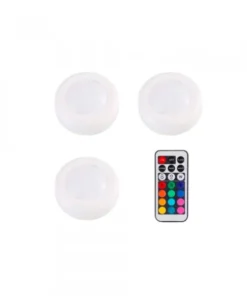 13 Color Self-Adhesive LED Push Lights With Remote