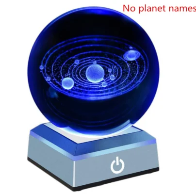 Solar System Crystal Ball without planet names