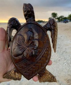 Hawaiian Turtle Wood Carving