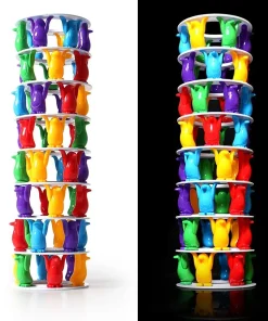 Penguin Tower Collapse Balance Toy