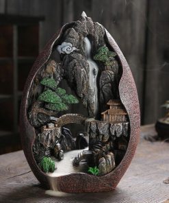 Waterfall Incense Burner with Mountain River