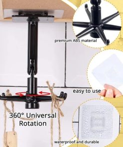 360° Rotating Self-Adhesive Utility Hook