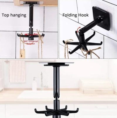 360° Rotating Self-Adhesive Utility Hook