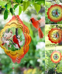 3D Garden Hummingbird Wind Spinner