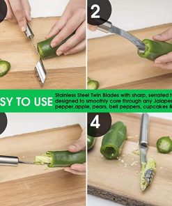 Stainless Steel Chili Corer Peppers Seed Remover