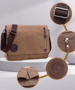 Men's Trendy Casual Canvas Shoulder Bag