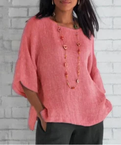 Solid Color Loose Simple T Shirt For Girl