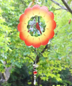 3D Garden Hummingbird Wind Spinner