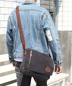 Men's Trendy Casual Canvas Shoulder Bag