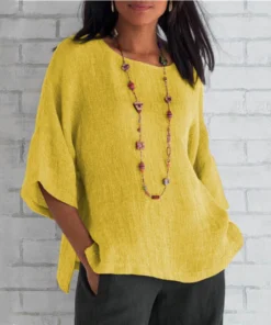 Solid Color Loose Simple T Shirt For Girl