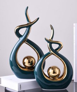 Modern Abstract Art Ceramic Statue