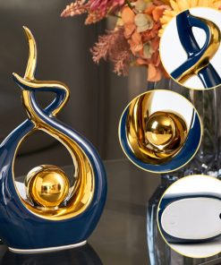 Modern Abstract Art Ceramic Statue