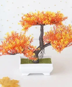 Artificial Bonsai Plants Small Tree Pot