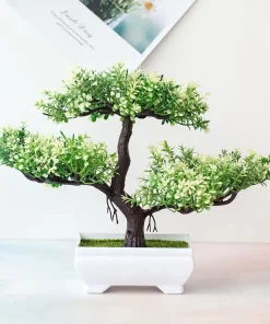 Artificial Bonsai Plants Small Tree Pot
