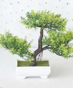 Artificial Bonsai Plants Small Tree Pot