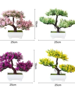 Artificial Bonsai Plants Small Tree Pot