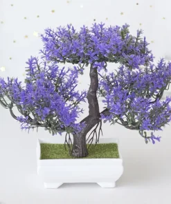 Artificial Bonsai Plants Small Tree Pot