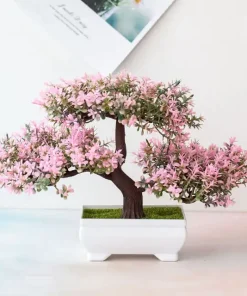 Artificial Bonsai Plants Small Tree Pot