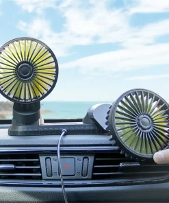 Double Cooling Car Fan