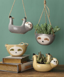 Ceramic Hanging Flower Plant Sloth Pot