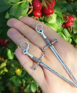 Cool Zinc Alloy Sword Earrings