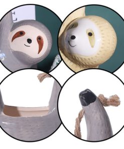 Ceramic Hanging Flower Plant Sloth Pot