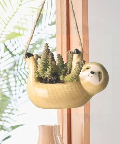 Ceramic Hanging Flower Plant Sloth Pot