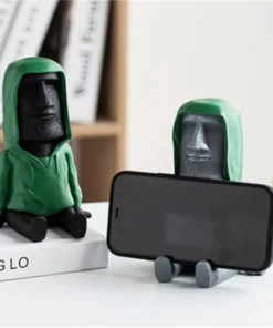 Creative Moai Stone Phone Holder