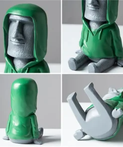 Creative Moai Stone Phone Holder