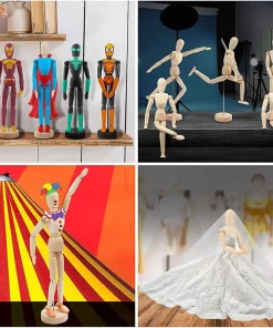 Wooden Human Drawing Mannequin Figurine For Body Base Drawing