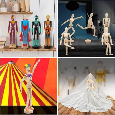 Wooden Human Drawing Mannequin Figurine For Body Base Drawing