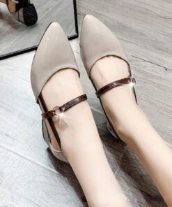 Pointed Toe Low Heel Sandals